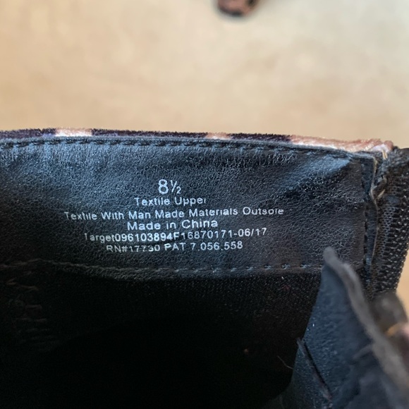 a.n.d. eawy Leopard Booties 8 1/2 - Picture 3 of 5